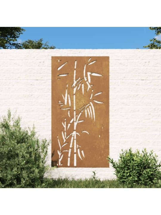 Dārza sienas rotājums, 105x55 cm, tērauds, rūsas efekts