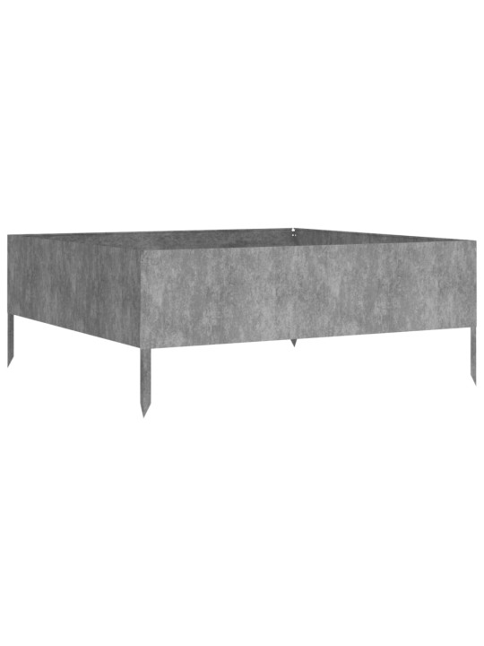 Augstā dārza puķu kaste, 100x100x41 cm, tērauds, rūsas efekts