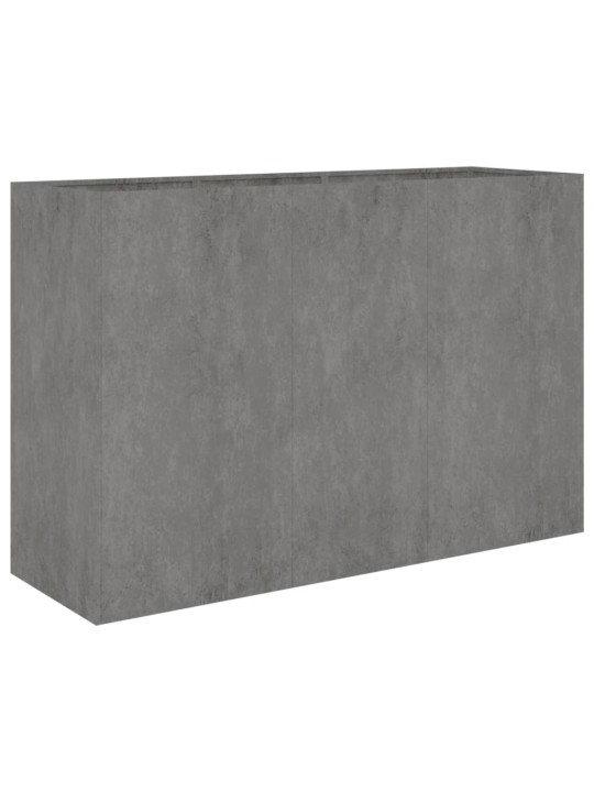 Augstā dārza puķu kaste, 120x40x80 cm, tērauds ar rūsas efektu