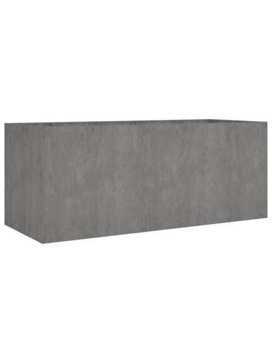 Augstā dārza puķu kaste, 200x80x80 cm, tērauds ar rūsas efektu