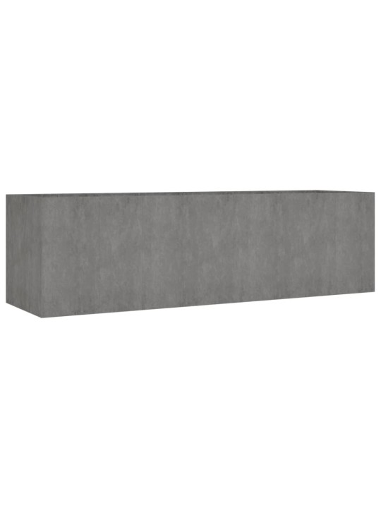 Augstā dārza puķu kaste, 280x80x80 cm, tērauds ar rūsas efektu