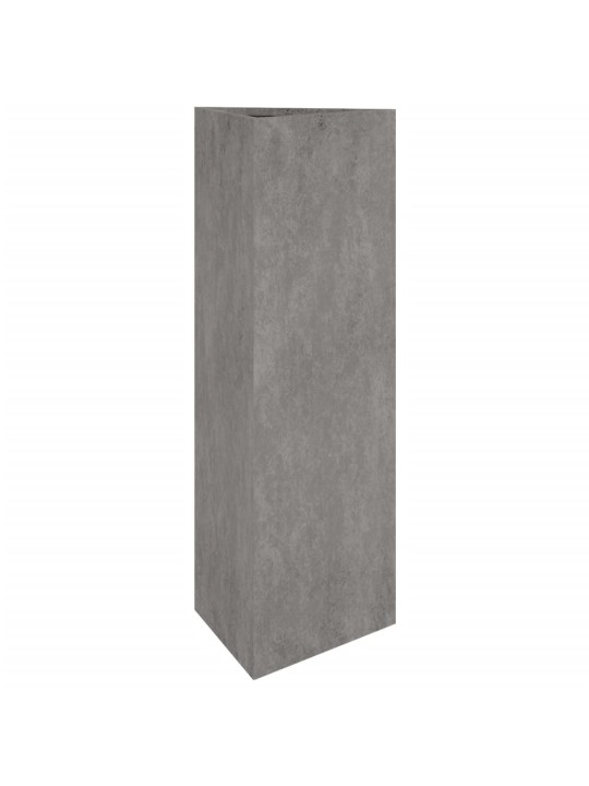 Dārza puķu kaste, 30x26x75 cm, tērauds ar rūsas efektu