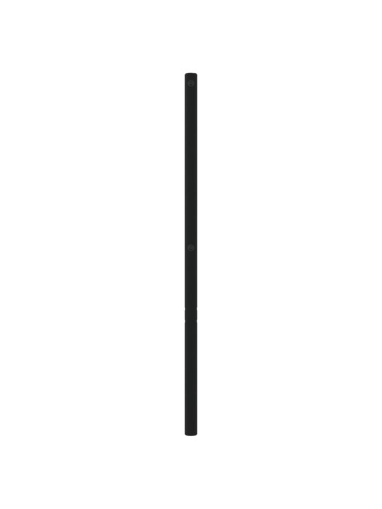 Gultas galvgalis, metāls, melns, 120 cm