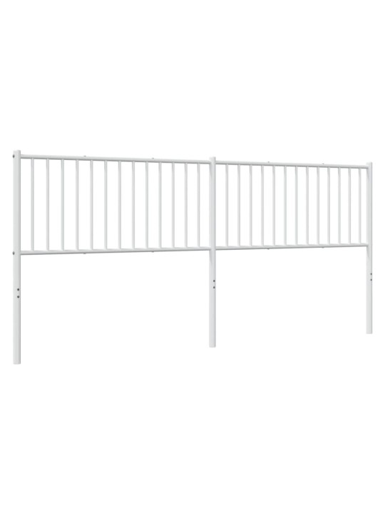 Gultas galvgalis, balts, 200 cm