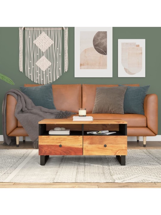 Kafijas galdiņš, 80x54x40 cm, akācijas koks, inženierijas koks