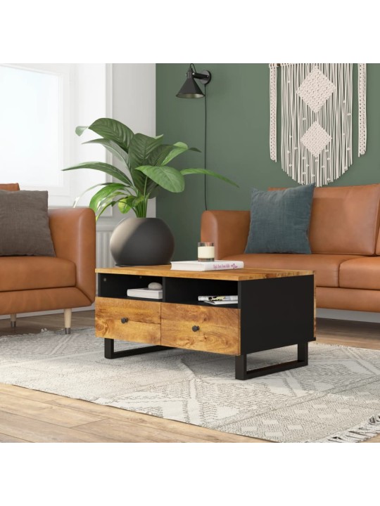 Kafijas galdiņš, 80x54x40 cm, mango koks, inženierijas koks