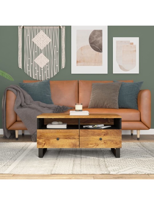 Kafijas galdiņš, 80x54x40 cm, mango koks, inženierijas koks