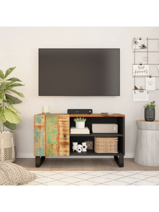 Tv skapītis, 80x33x46 cm, masīvkoks, inženierijas koks