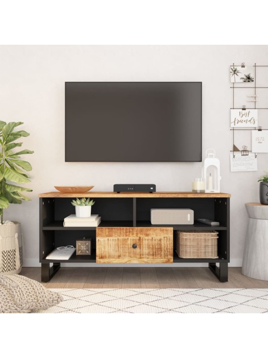 Tv skapis, 100x33x46 cm, mango masīvkoks, inženierijas koks