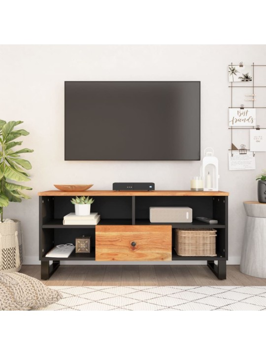 Tv skapis, 100x33x46 cm, akācijas koks, inženierijas koks