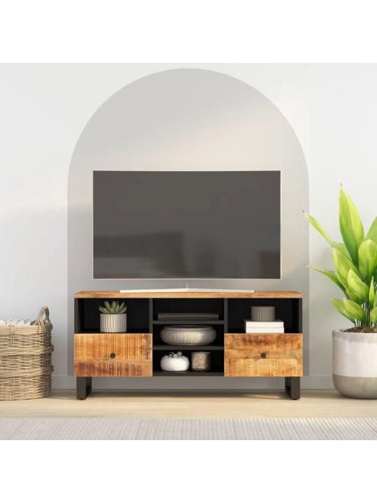 Tv skapis, 100x33x46 cm, mango masīvkoks, inženierijas koks