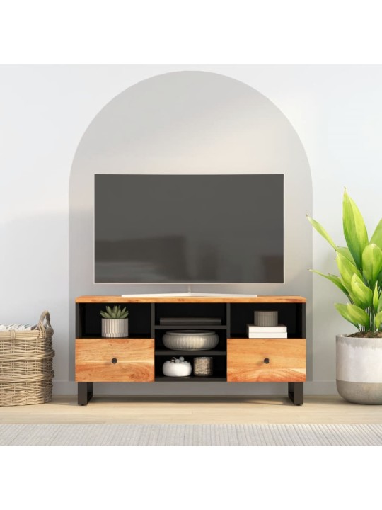 Tv skapis, 100x33x46 cm, akācijas masīvkoks, inženierijas koks