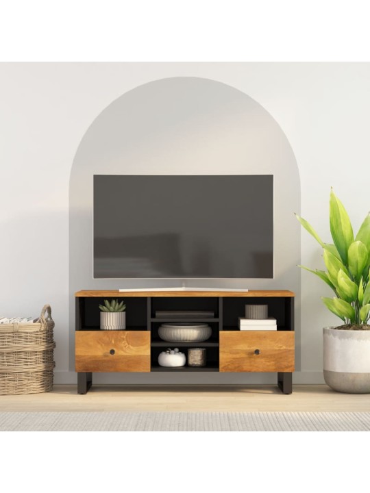 Tv skapis, 100x33x46 cm, mango masīvkoks, inženierijas koks