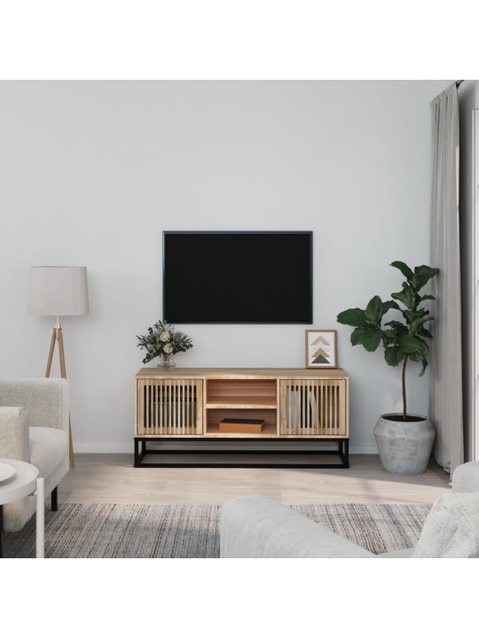Tv skapītis, 105x30x45 cm, inženierijas koks, dzelzs