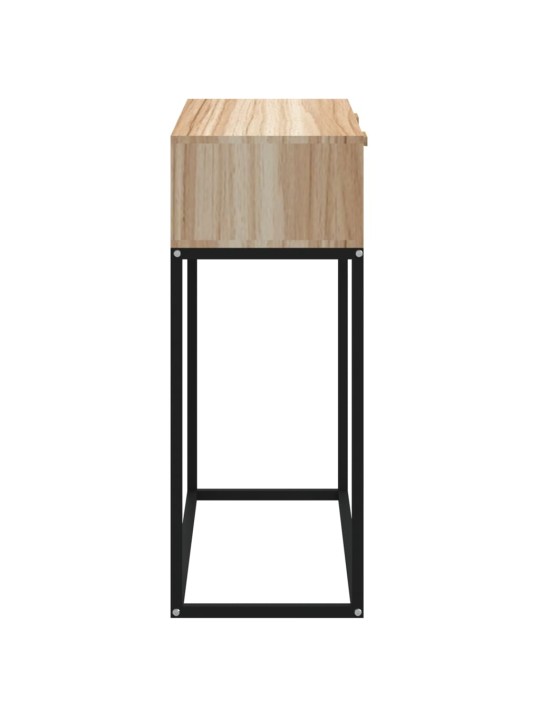 Konsoles galdiņš, 80x30x75 cm, inženierijas koks, dzelzs