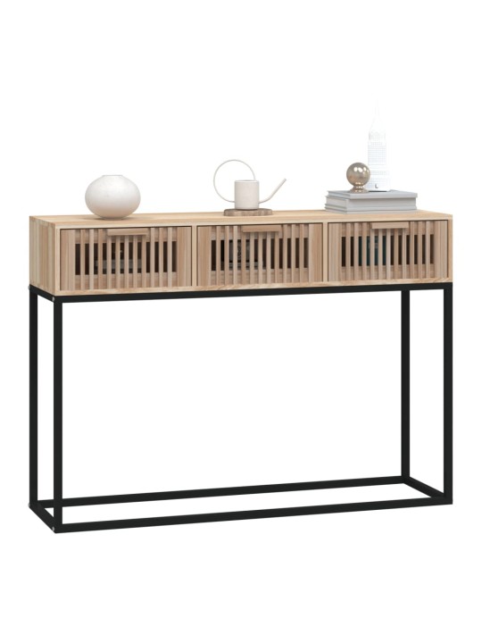 Konsoles galdiņš, 105x30x75cm, inženierijas koks, dzelzs