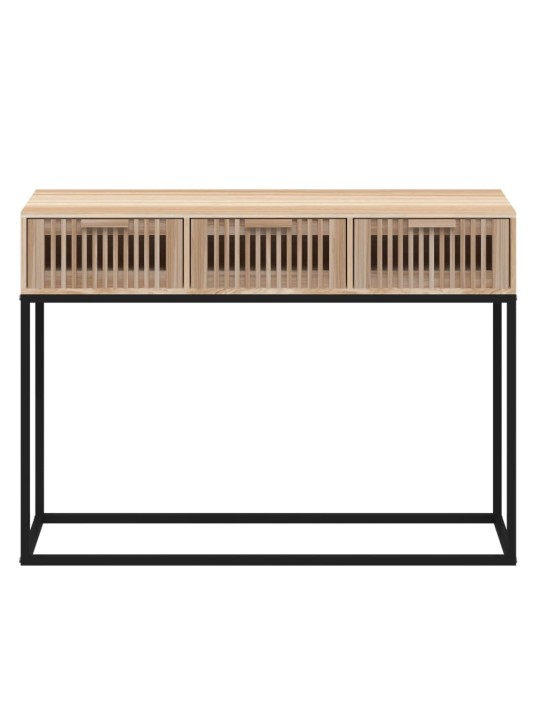 Konsoles galdiņš, 105x30x75cm, inženierijas koks, dzelzs