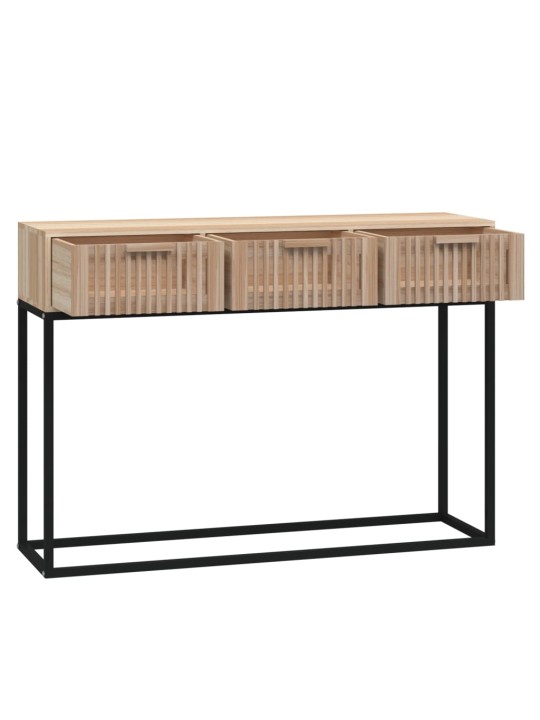 Konsoles galdiņš, 105x30x75cm, inženierijas koks, dzelzs