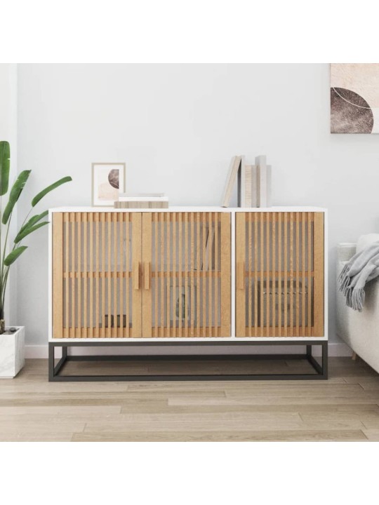 Kumode, balta, 105x30x65 cm, inženierijas koks
