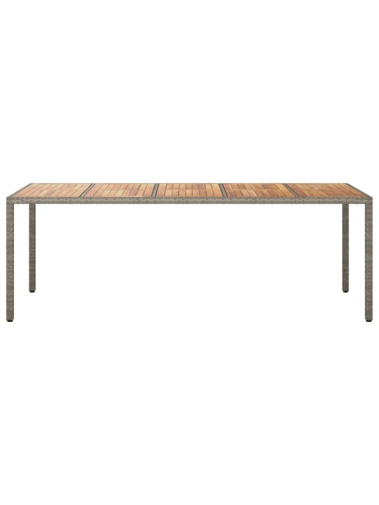Dārza ēdamais galds pelēka 250 x 100 x 75 cm