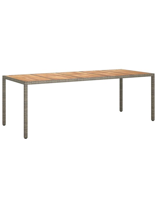 Dārza ēdamais galds pelēka 250 x 100 x 75 cm