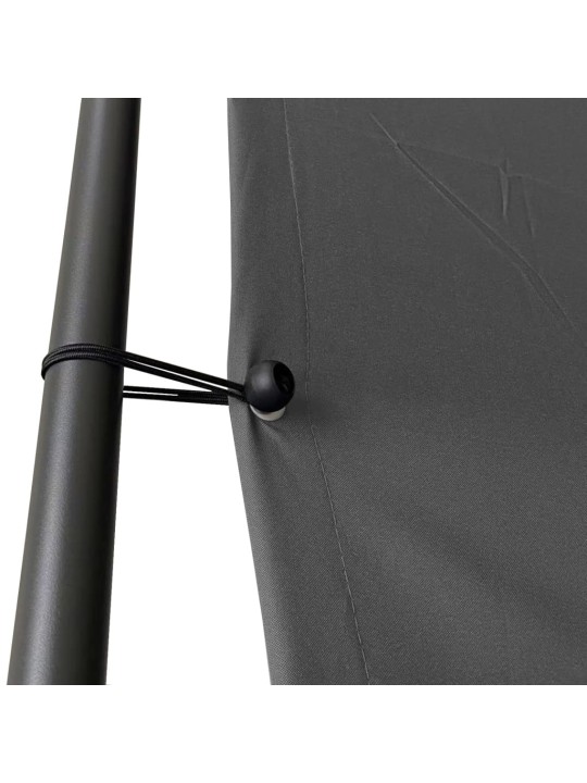 Nojume, antracītpelēka, 4x4 m, 180 g/m², audums un tērauds