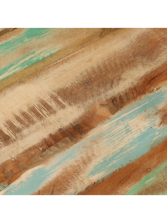 Kafijas galdiņš, ø50x35 cm, pārstrādāts masīvkoks un tērauds