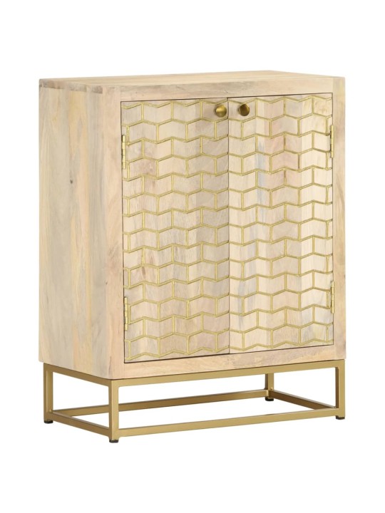 Kumode ar 2 durvīm, 55x30x70 cm, mango masīvkoks