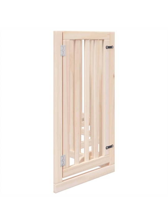 Suņu vārti ar durvīm, salokāmi, 6 paneļi, 300 cm, papeles koks