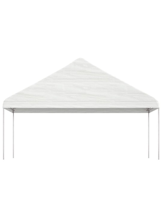 nojume ar jumtu, balta, 5,88x2,23x3,75 m , polietilēns