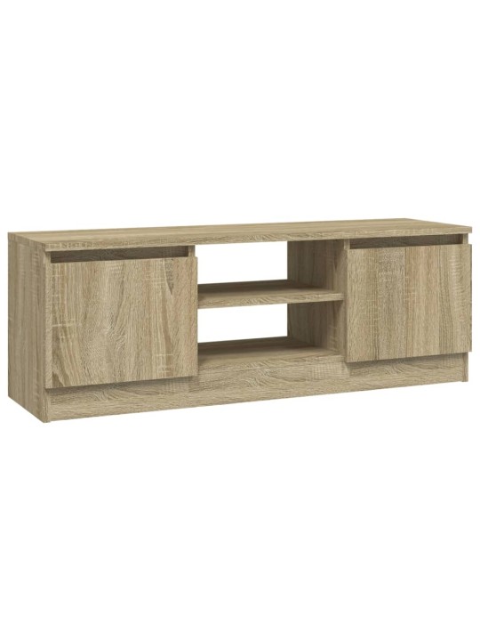 Tv skapītis ar durvīm, ozolkoka krāsā, 102x30x36 cm