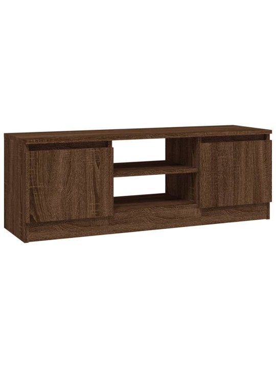 Tv skapītis ar durvīm, ozolkoka krāsā, 102x30x36 cm