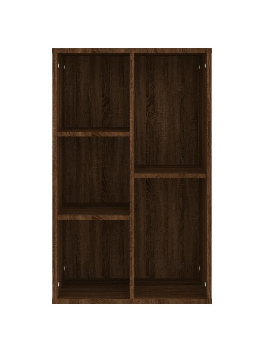 Grāmatu plaukts, ozola krāsa, 50x25x80 cm, inženierijas koks