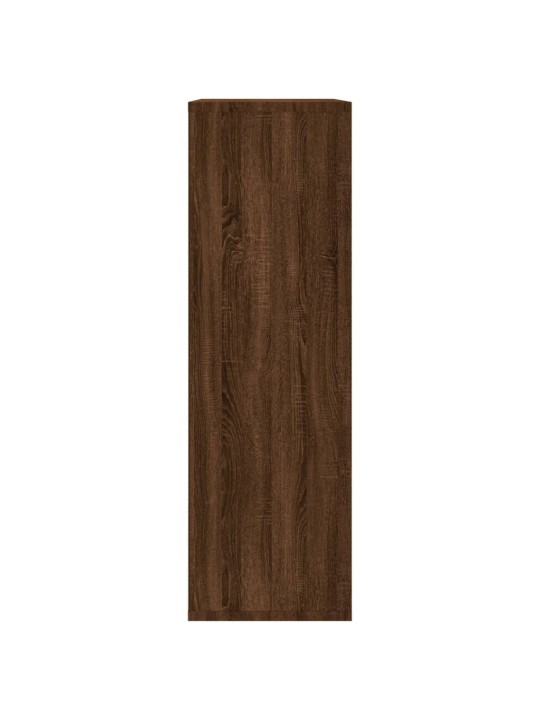 Grāmatu plaukts, ozola krāsa, 50x25x80 cm, inženierijas koks