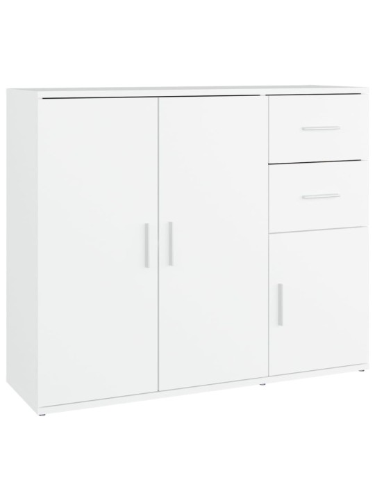 Kumode, balta, 91x29,5x75 cm, inženierijas koks