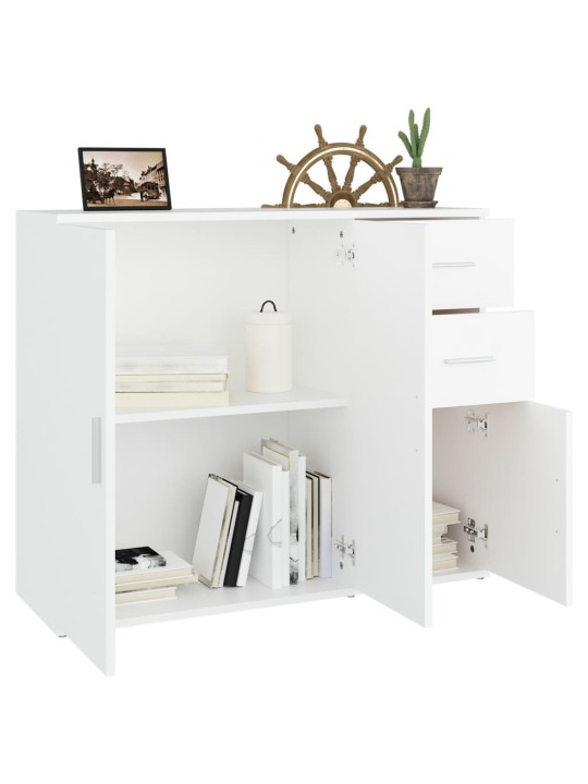 Kumode, balta, 91x29,5x75 cm, inženierijas koks