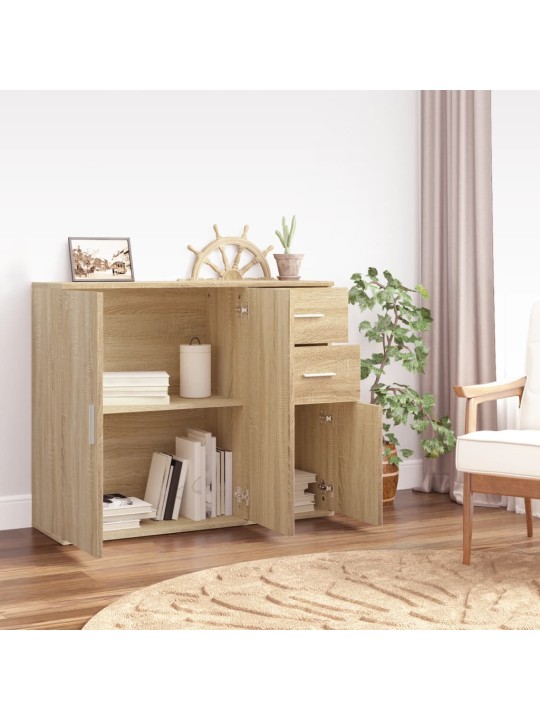 Kumode, ozolkoka krāsa, 91x29,5x75 cm, inženierijas koks