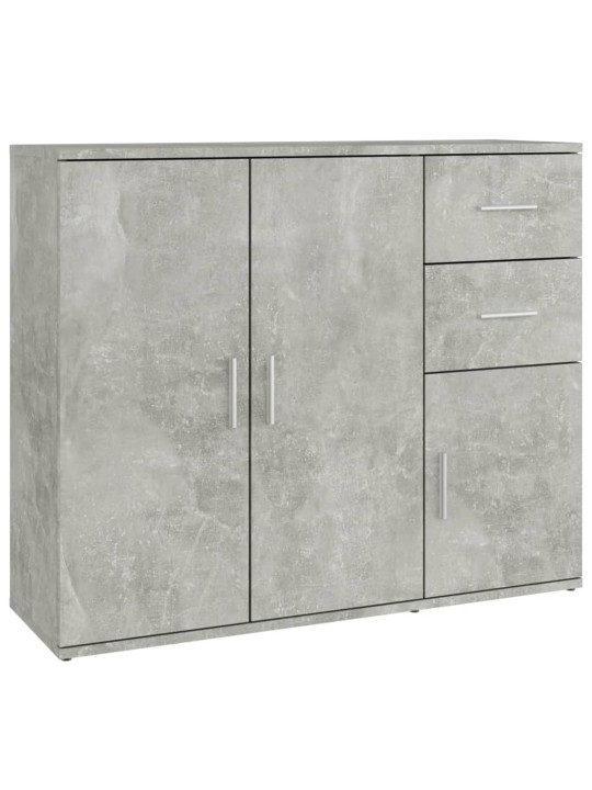 Kumode, betona pelēka, 91x29,5x75 cm, inženierijas koks