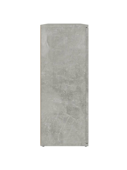 Kumode, betona pelēka, 91x29,5x75 cm, inženierijas koks