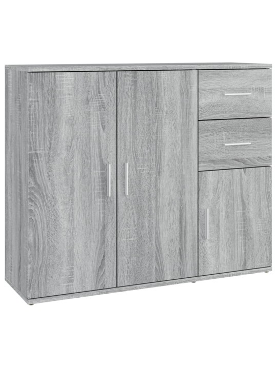 Kumode, pelēka ozolkoka, 91x29,5x75 cm, inženierijas koks