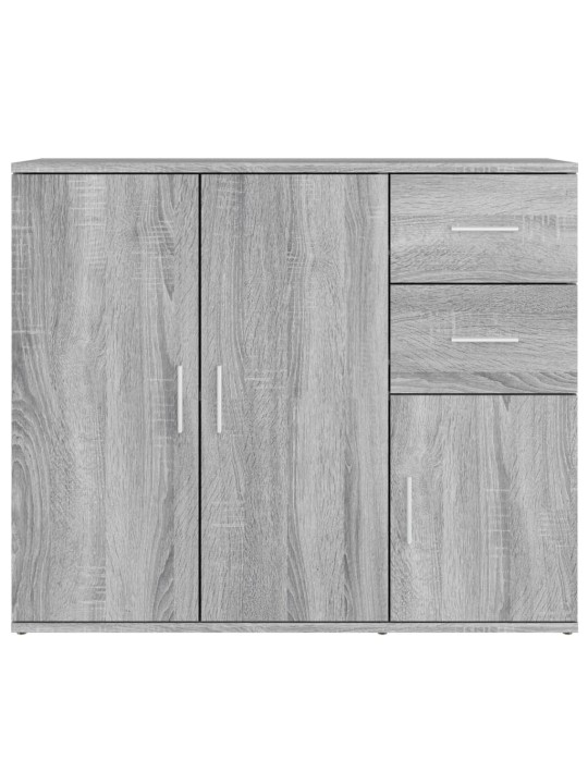 Kumode, pelēka ozolkoka, 91x29,5x75 cm, inženierijas koks