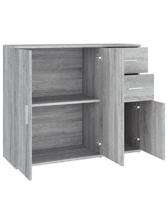 Kumode, pelēka ozolkoka, 91x29,5x75 cm, inženierijas koks