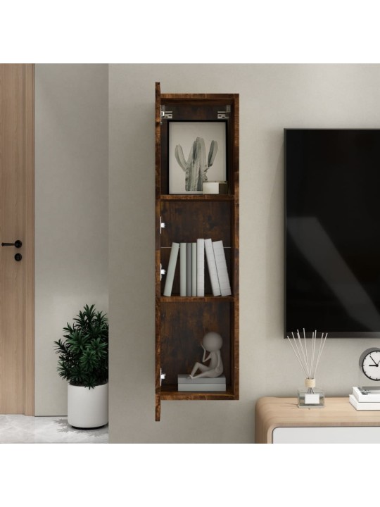 Sienas tv skapītis, ozola krāsa, 30,5x30x110 cm