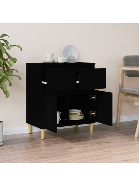 Kumode, melns, 60x35x70 cm, inženierijas koks
