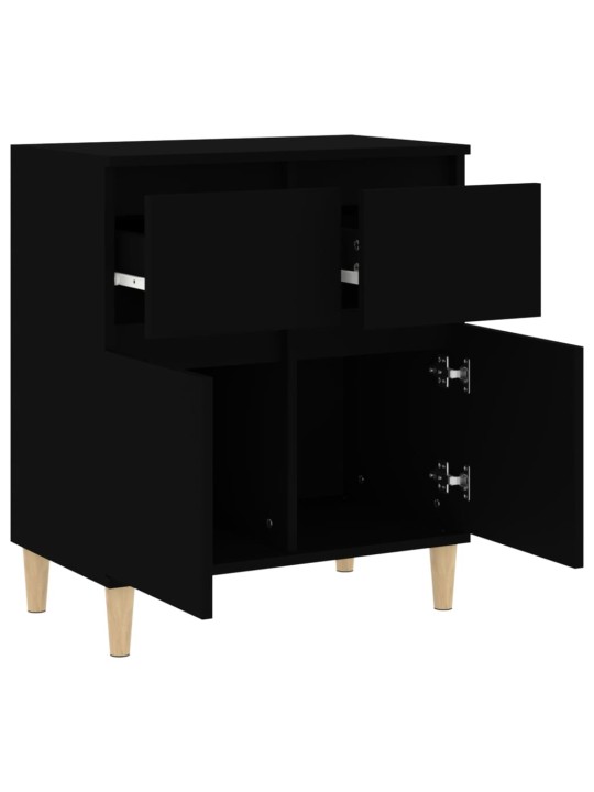 Kumode, melns, 60x35x70 cm, inženierijas koks