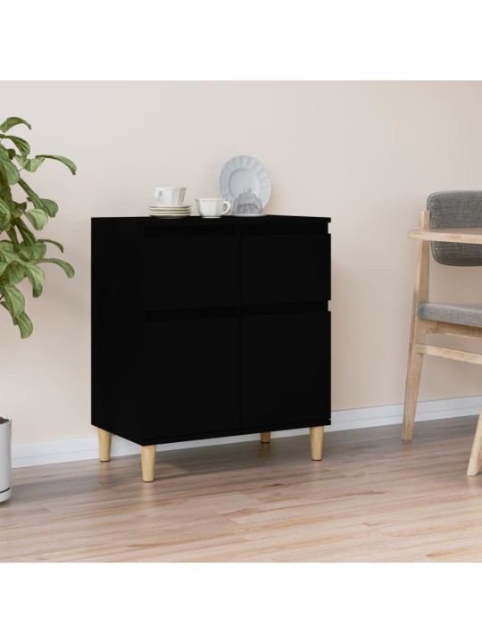 Kumode, melns, 60x35x70 cm, inženierijas koks