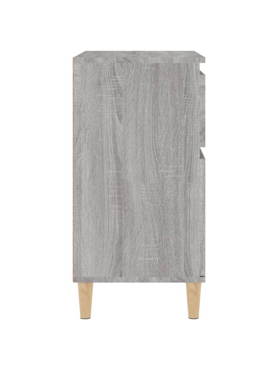 Kumode, pelēka ozolkoka, 60x35x70 cm, inženierijas koks
