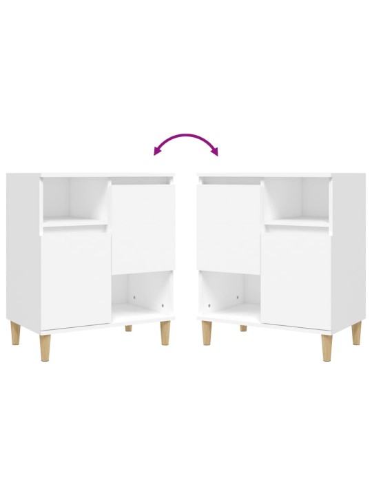 Kumode, balta, 60x35x70 cm, inženierijas koks