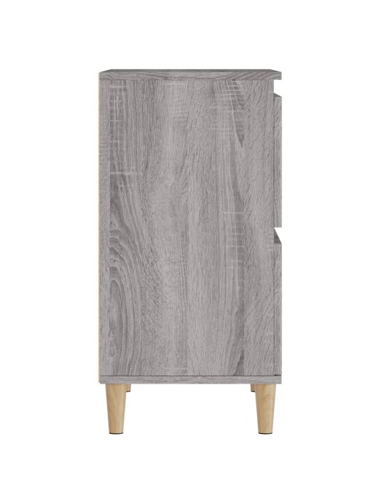 Kumode, pelēka ozolkoka, 60x35x70 cm, inženierijas koks