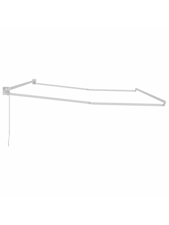Markīze balts 4 × 3 m metāla